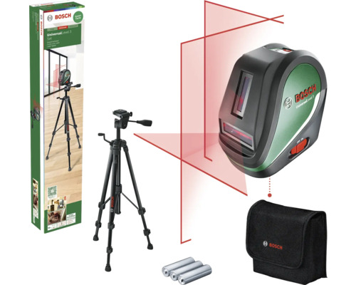 Bosch UniversalLevel 3 kruislijnlaser (set) inclusief statief