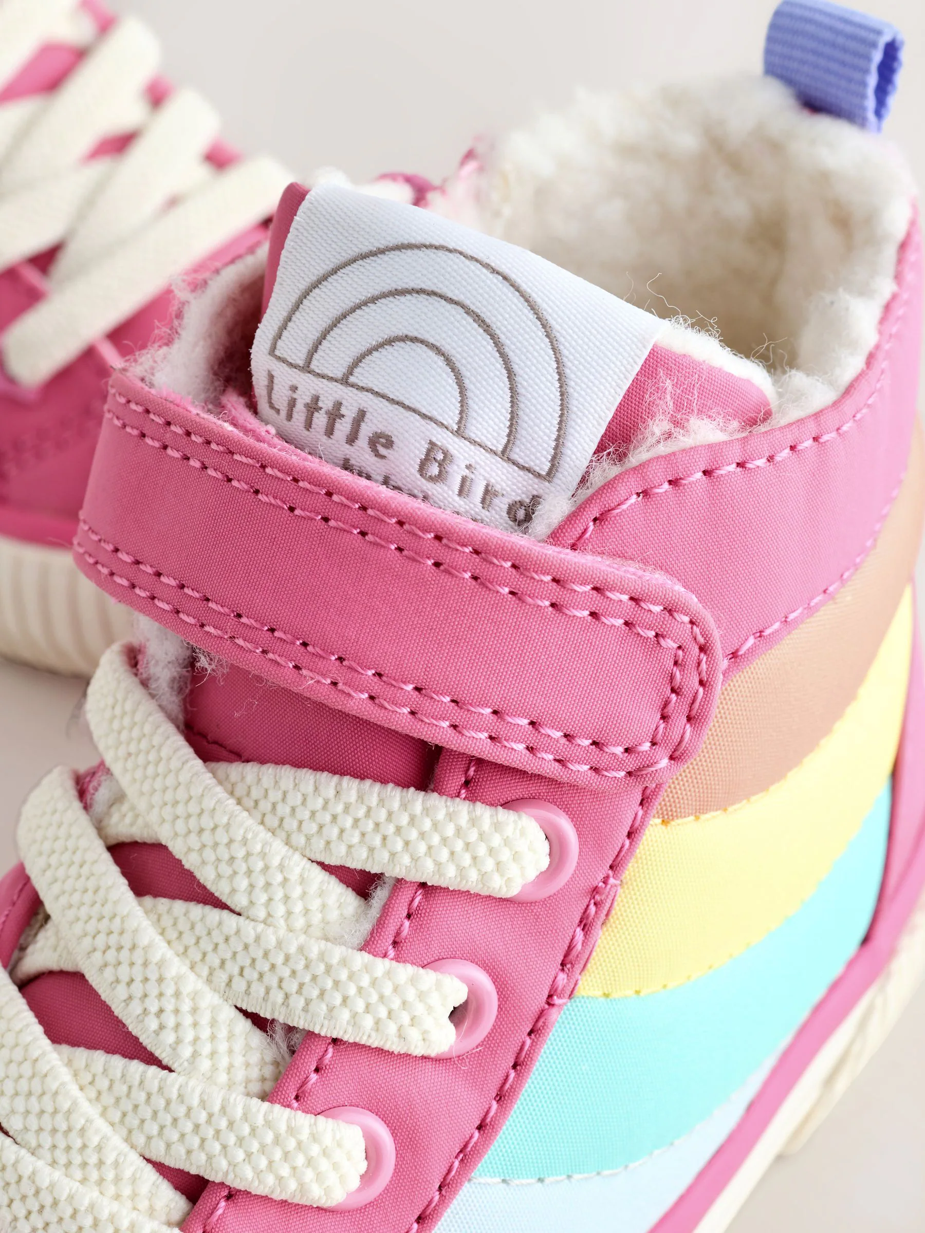 Little Bird by Jools Oliver Padded Hi-Top Trainers