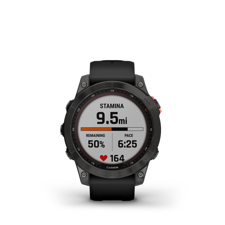 FENIX 7 SOLAR Multisportuhr 47mm  schiefergrau mit schwarzem armband