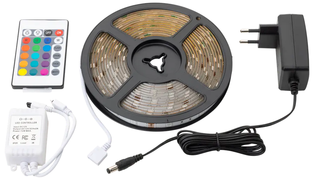 SARTANO Flexstrip RGB LED og fjernbetjening - 5 meter