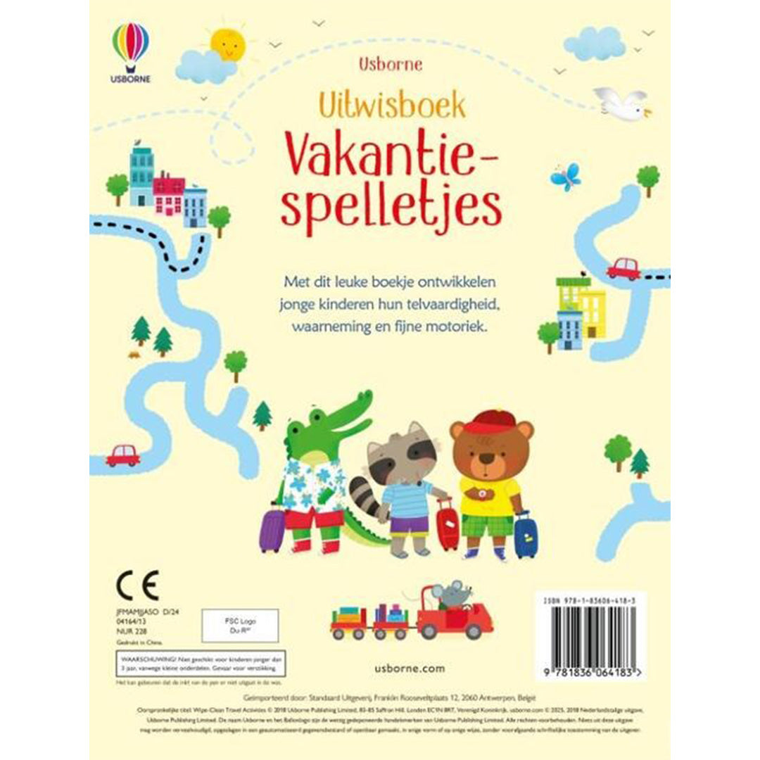 uitgeverij usborne uitwisboek vakantiespelletjes