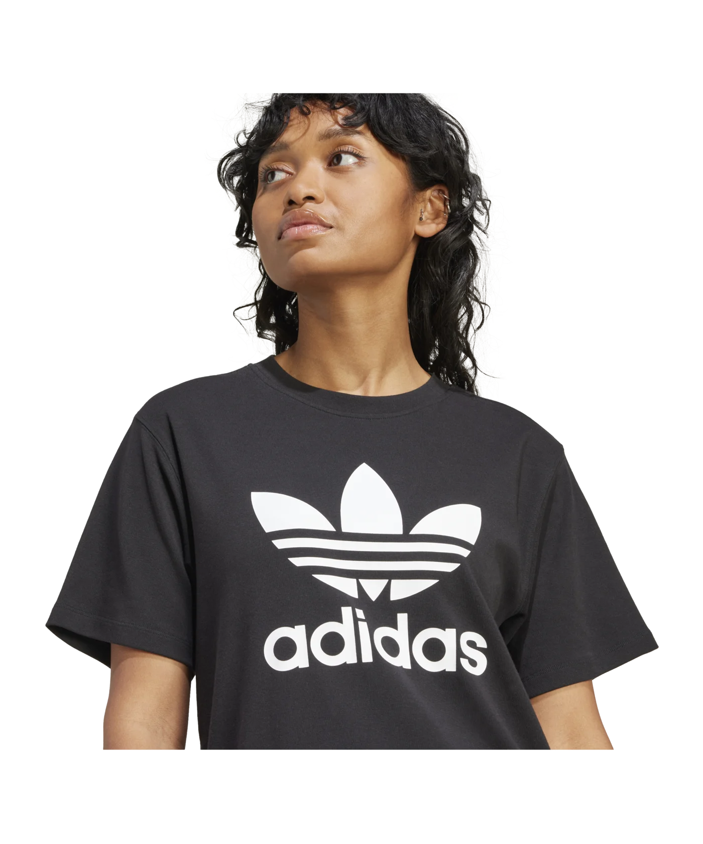 adidas Originals Trefoil T-Shirt Damen Schwarz