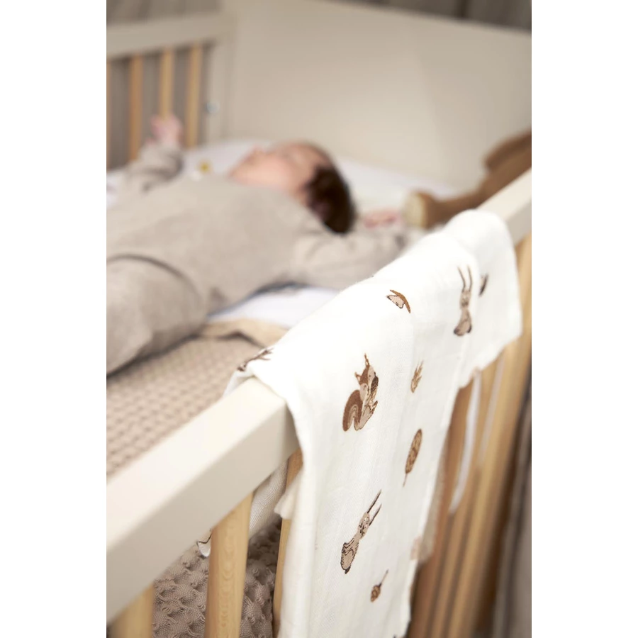 MEYCO Mullwindeln 3er Pack Forest Animals - Toffee - 70 x 70 cm