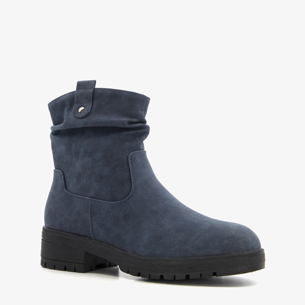 Blue Box dames enkellaarsjes donkerblauw