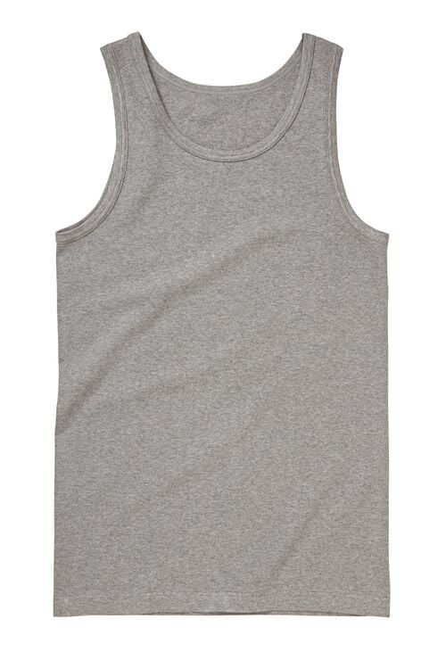 2 maillots de corps homme - sans coutures gris