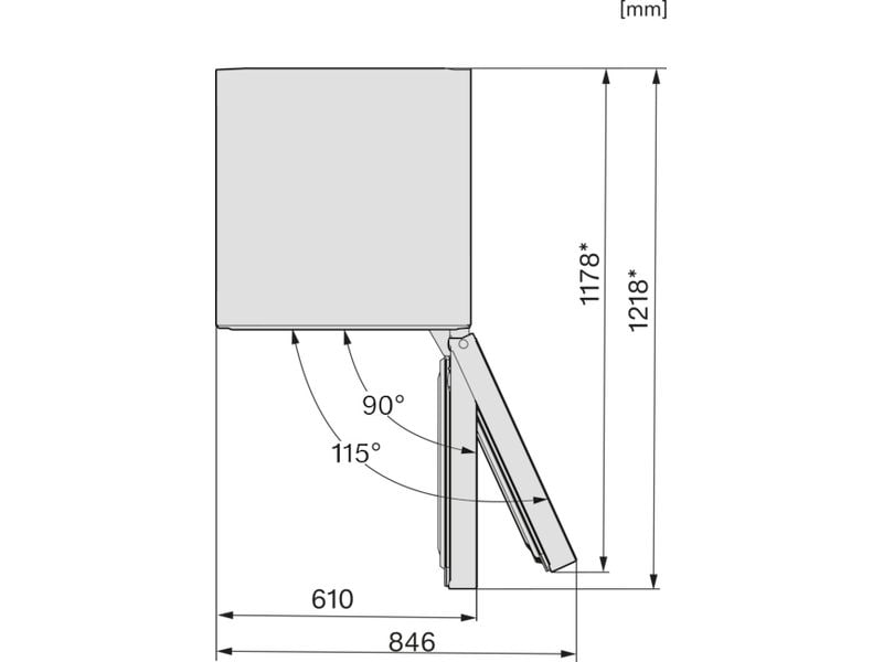 Miele Gefrierschrank FN 4342 D Rechts Freistehender Gefrierschrank