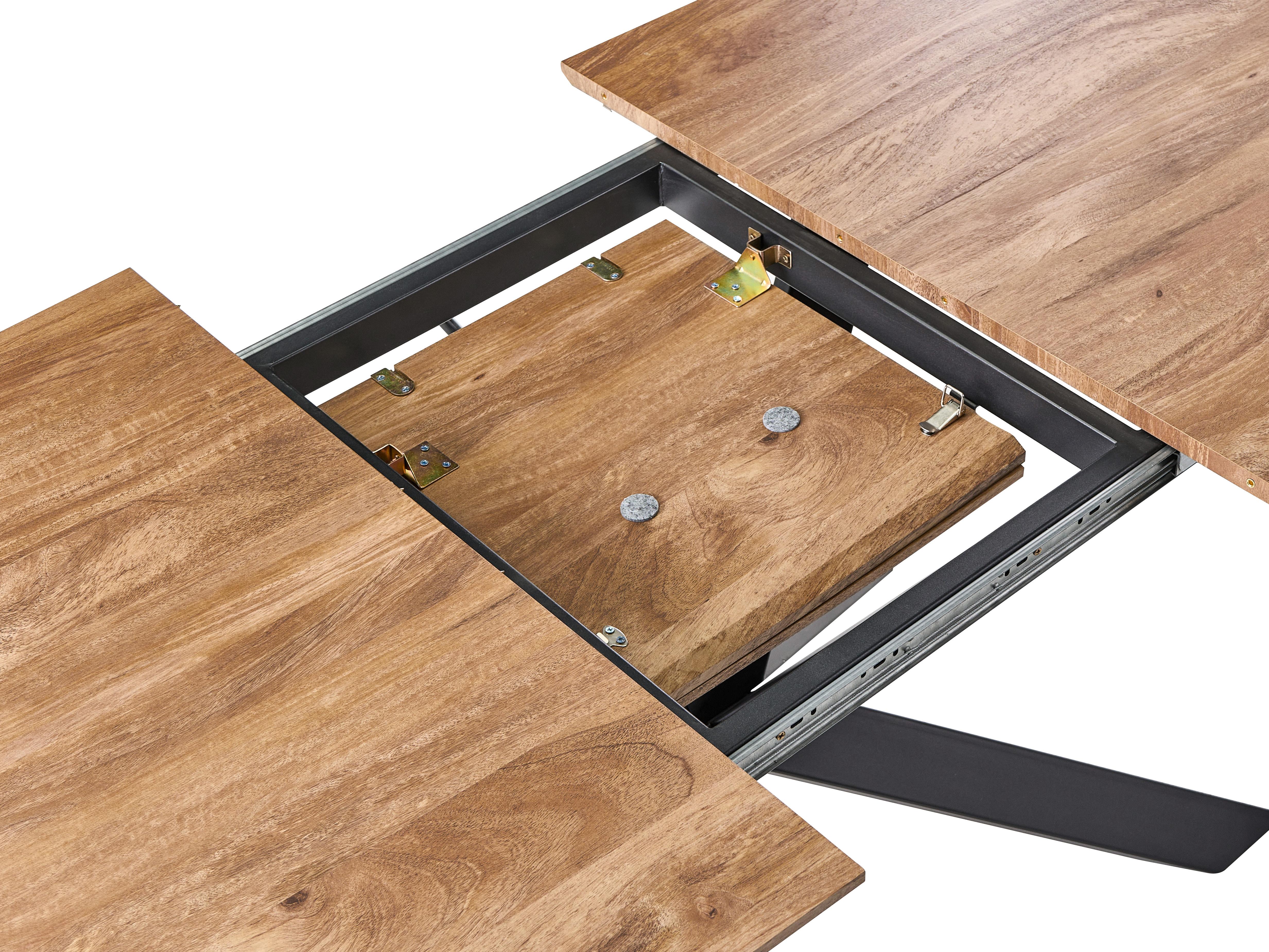 Eettafel uitschuifbaar GAIRDNER Bruin 90 cm 140/180 cm