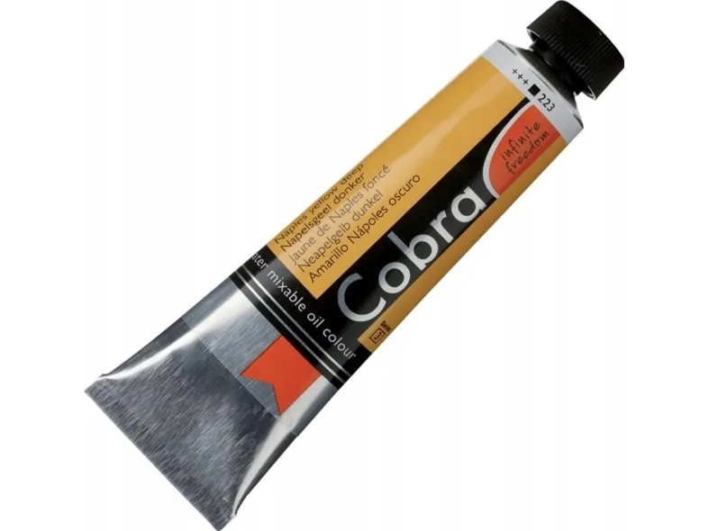 Cobra Artist Water-Mixable Oil Colour Tube Naples Yellow Deep 223