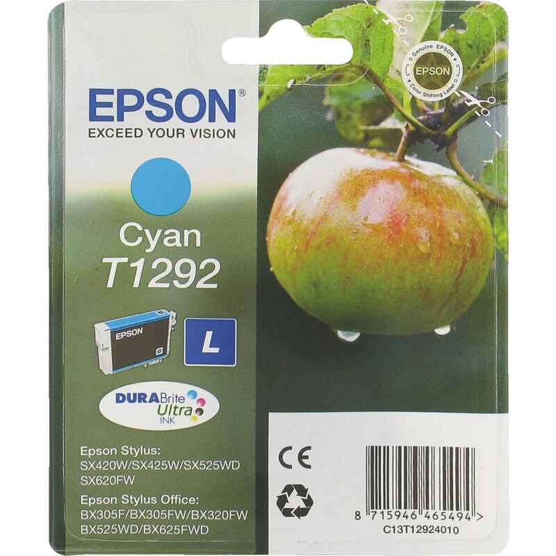 Cartouche Epson T129 couleurs séparées pour imprimante jet d'encre