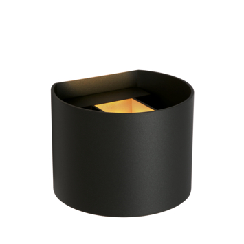Lucide AXI wandspot badkamer LED 2700K IP54 Zwart