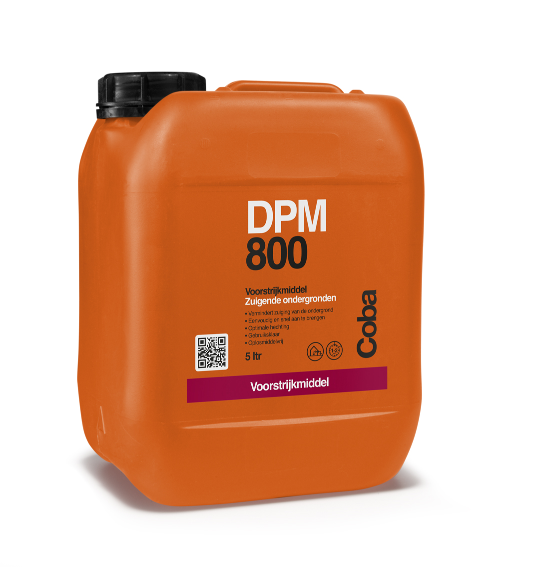 Coba DPM800 voorstrijkmiddel voor alle zuigende ondergronden, 5 liter fles