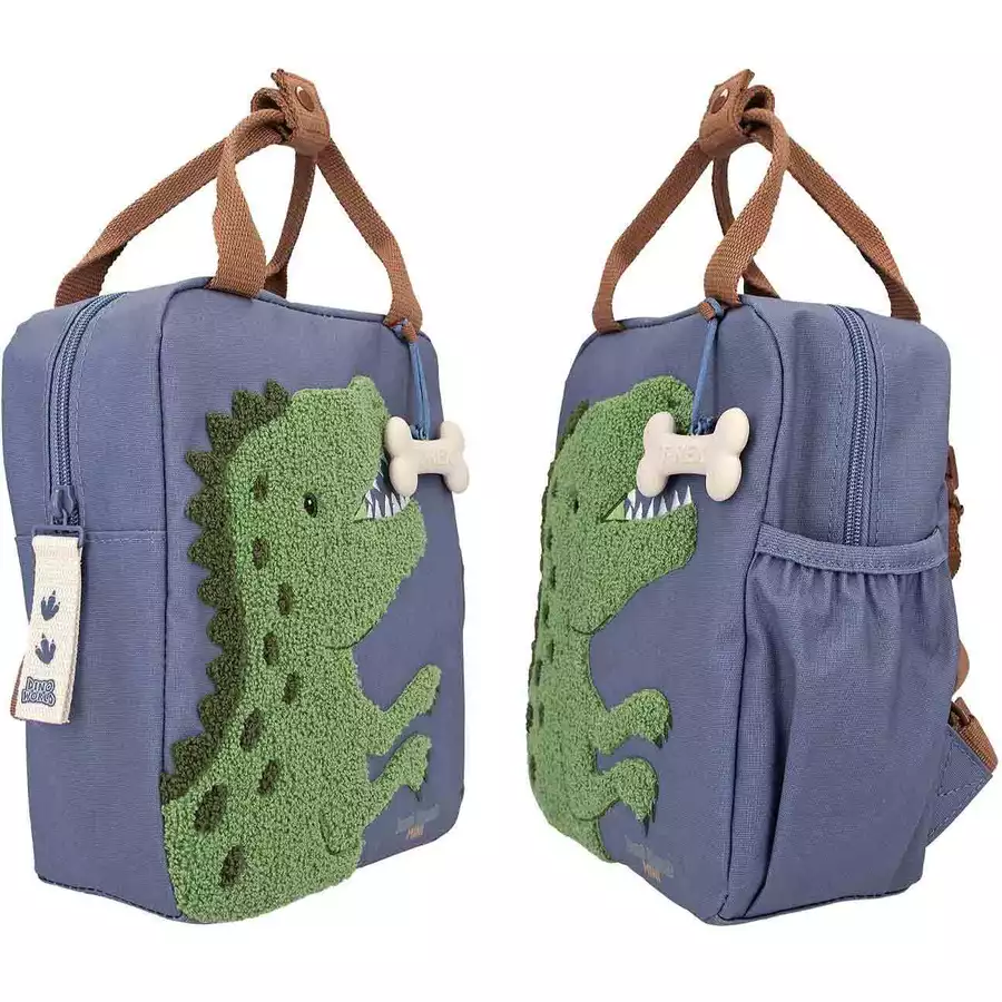 Depesche Rucksack Dino Mini Dino World 23 x 20 cm blau