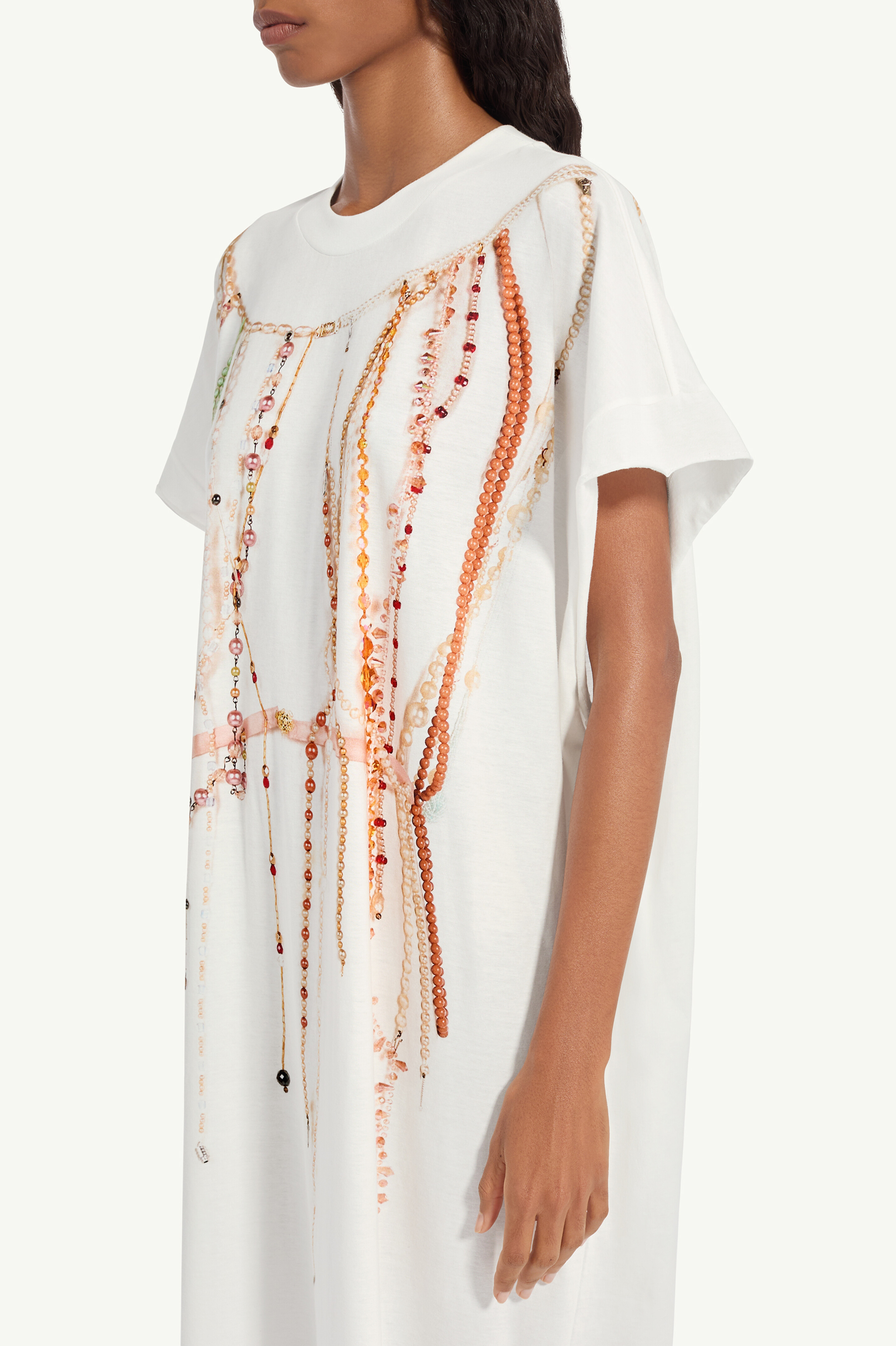 Robe en jersey à perles