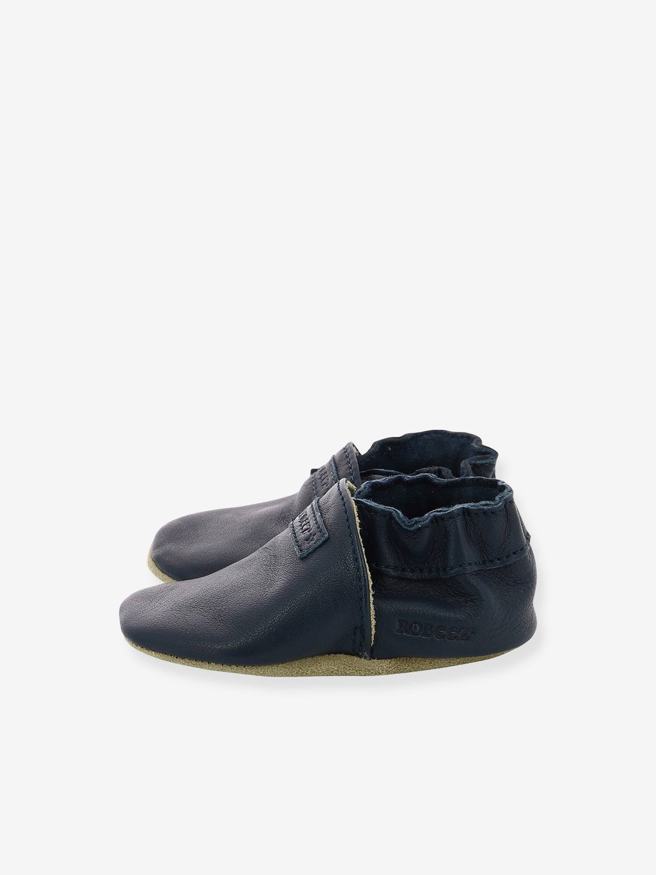 Minhas primeiras botinhas ROBEEZ© Soft Soles, azul escuro liso
