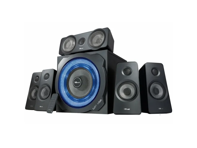 Trust GXT 658 TYTAN - Højttalersystem - 5.1-kanal - 90 Watt (Total) - sort