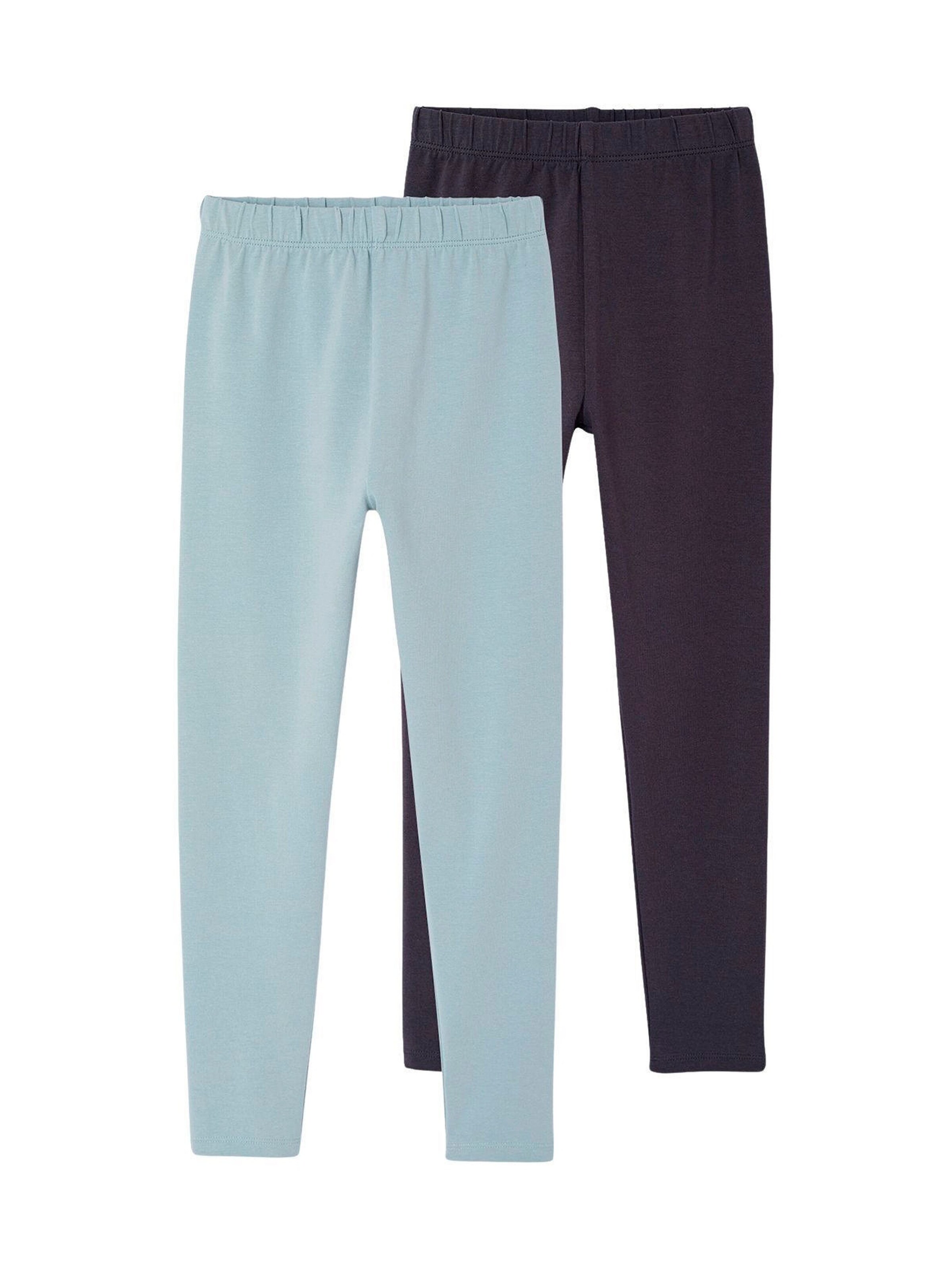 Vertbaudet 2er-Pack Leggings für Mädchen BASIC anthrazit