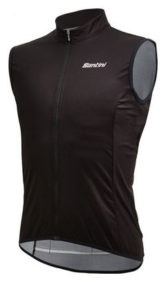 Gilet Coupe-Vent Sans Manches Santini Nebula Noir