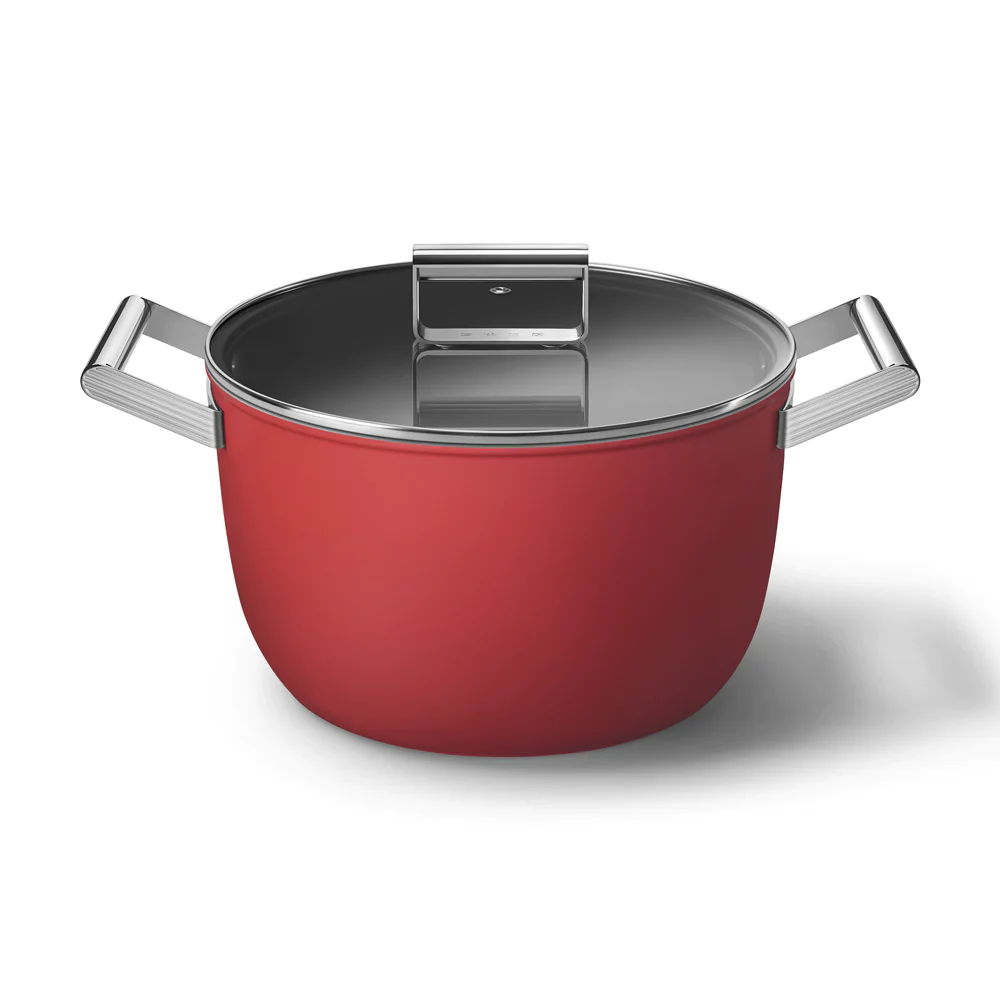 Faitout années 50 26 cm Rouge Smeg