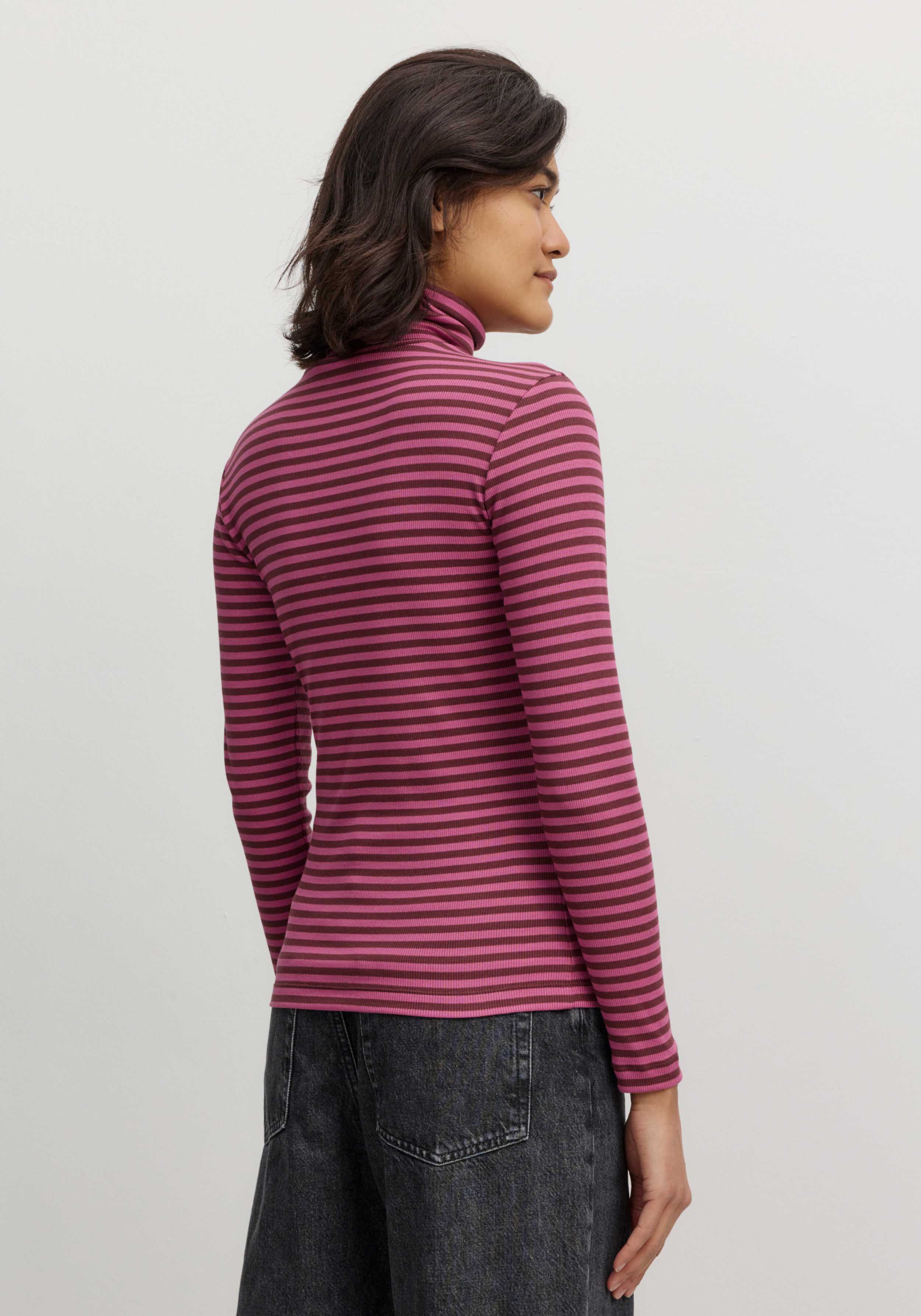 Recolution Longsleeve Liatris Stripes Dark Plum