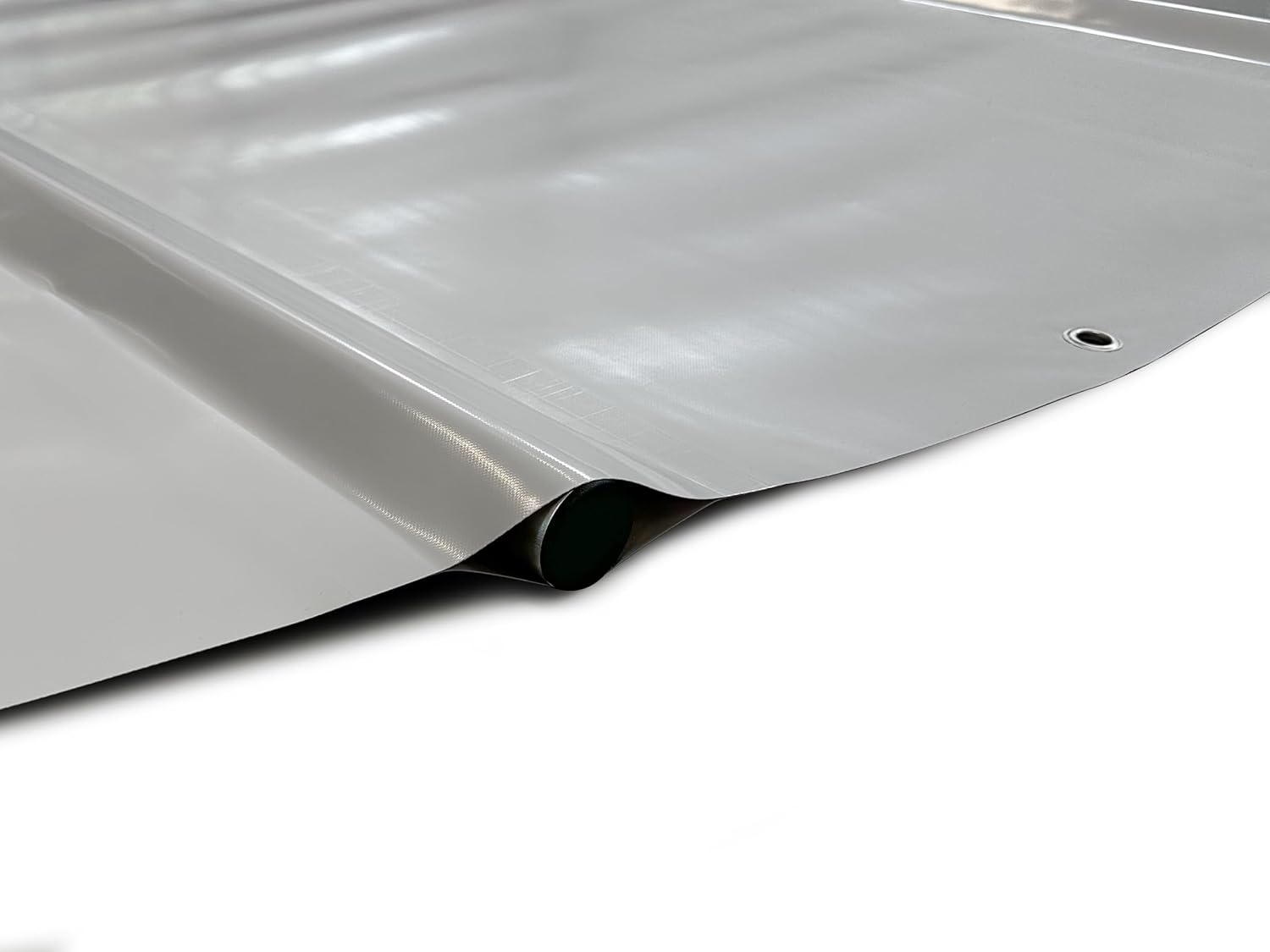 ANKO PLANEN Poolabdeckung rund Stangenabdeckung Ersatzplane aus PVC LKW-Plane – ohne Stangen (Durchmesser der Plane = 500cm, Lichtgrau RAL7035)