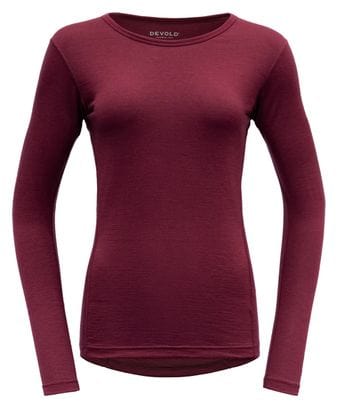 Sous-Maillot Manches Longues Devold Breeze Mérinos 150 Rouge Femme