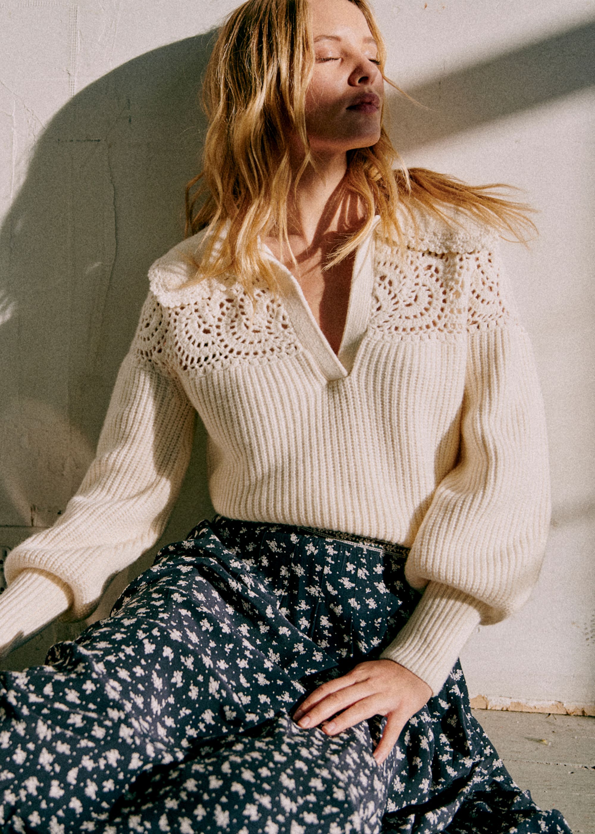 Pull Gareth - Sézane x Sea NY - Ecru - E-SHOP/MAILLE 5905507