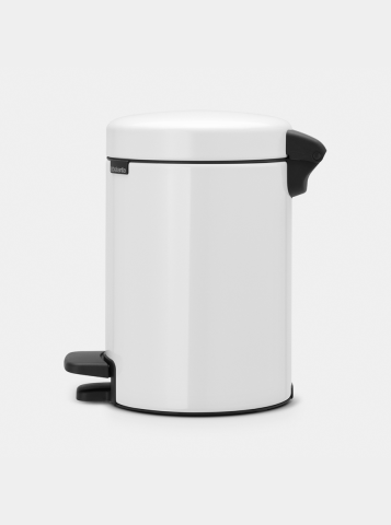 NewIcon Pedaalemmer, 3 liter, kunststof binnenemmer - White