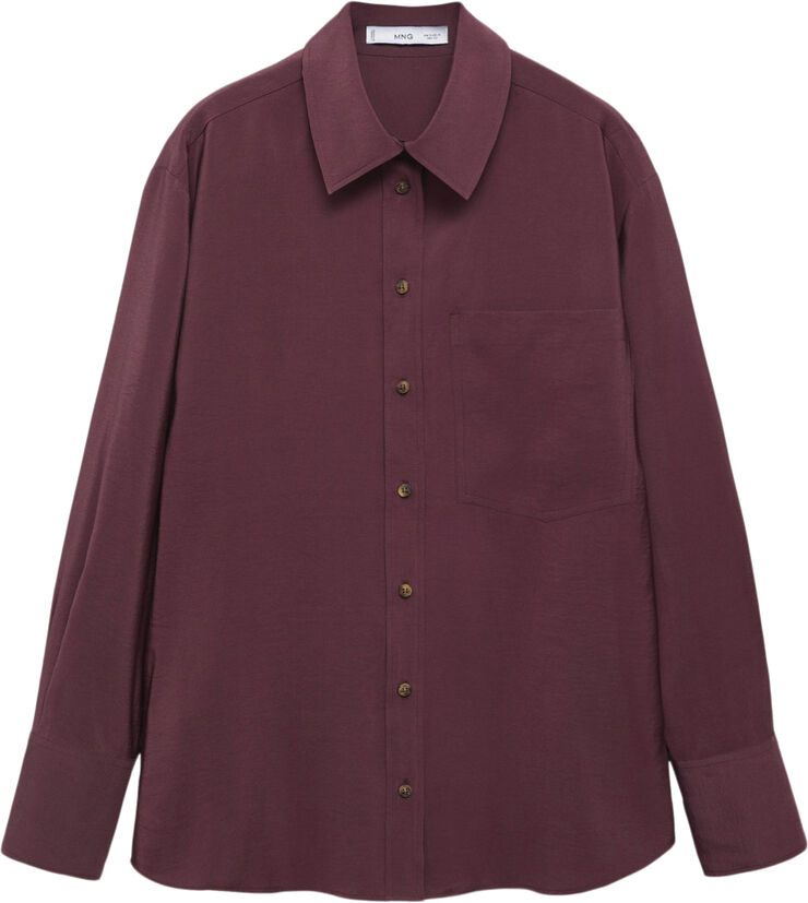 MANGO SHIRT. -- AURELIA Medium purple