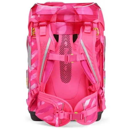 ergobag CUBO Set KuntBärbuntes Einhorn Neo Edition, ergonomischer Schulrucksack, Set 5-teilig