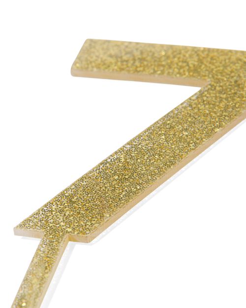Décoration de gâteau réutilisable chiffre 7
