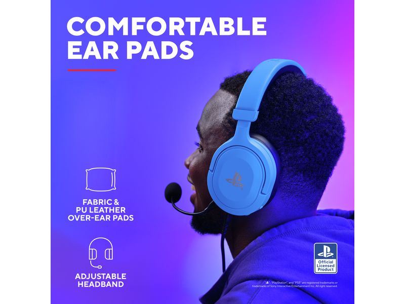 Trust Headset GXT498B Forta Blau/Schwarz Gaming-Headset für die Playstation 5