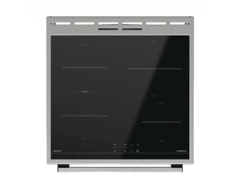 Gorenje EIT6355XPD, Fritstående komfur, Rustfrit stål, Dreje, Berøring, Rustfrit stål, Rustfrit stål, Top forside