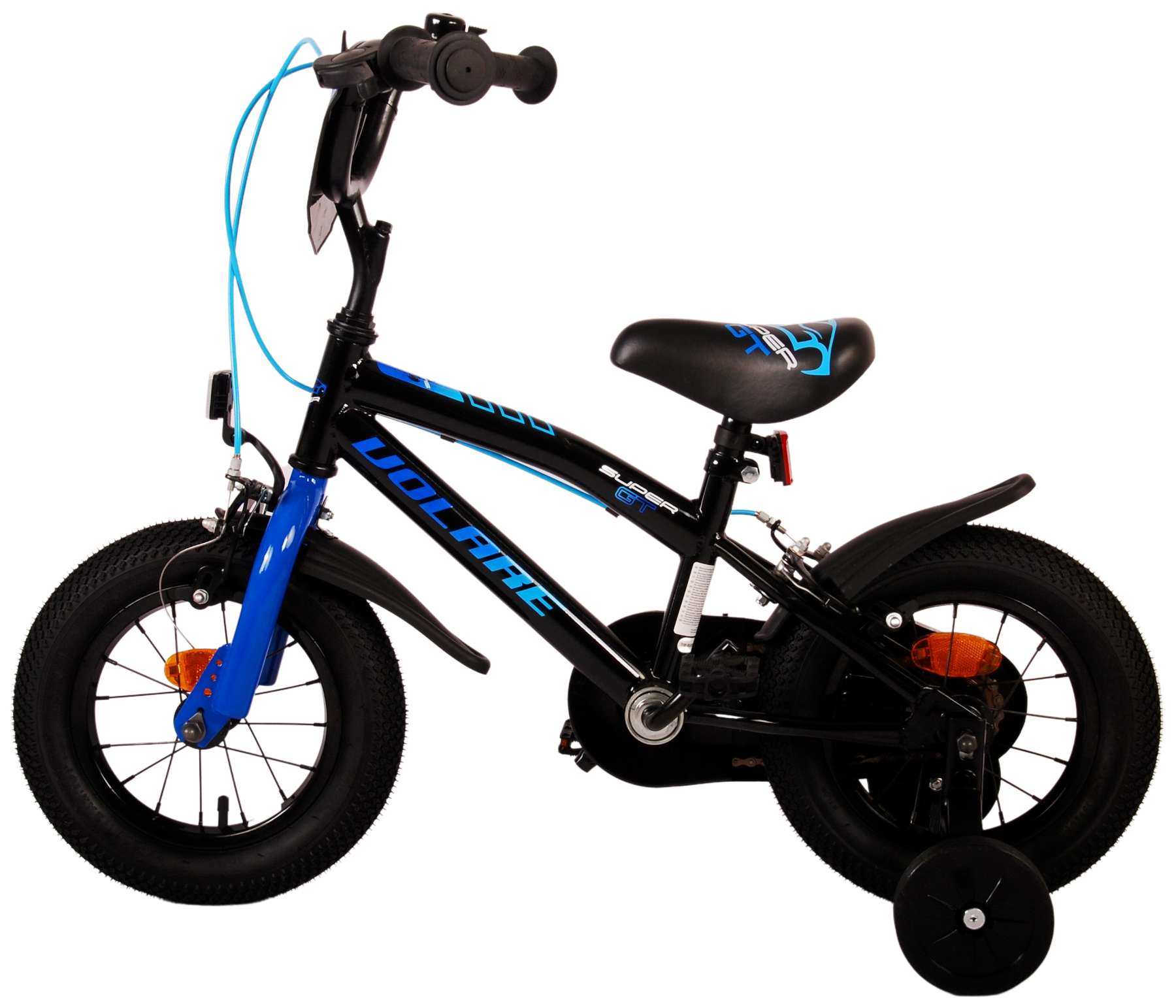 TPFSports Super GT Kinderfahrrad - Jungen - 12 Zoll - Rücktritt + Handbremse - Blau