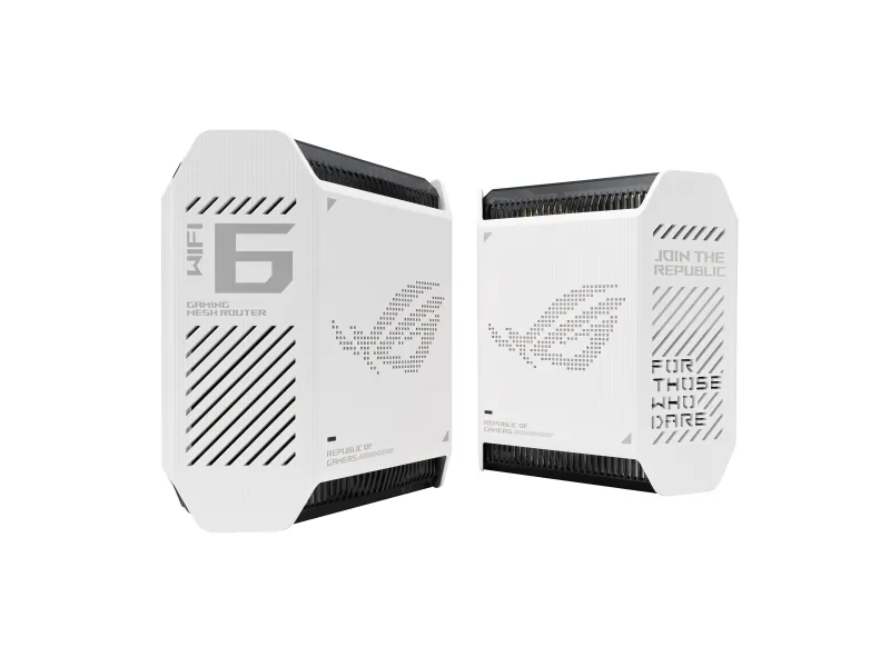 ASUS ROG Rapture GT6 - Wi-Fi-system - (2 routere) - op til 5800 sq.ft - mesh 1GbE, 2.5GbE - Wi-Fi 6 - Tri-Band