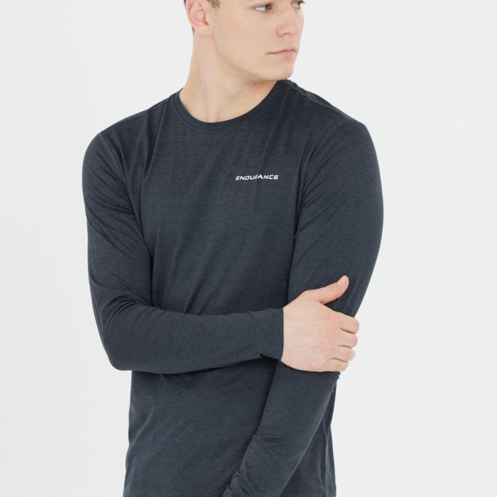 Endurance Herre T-shirts Abdon Melange Long Sleeve Tee