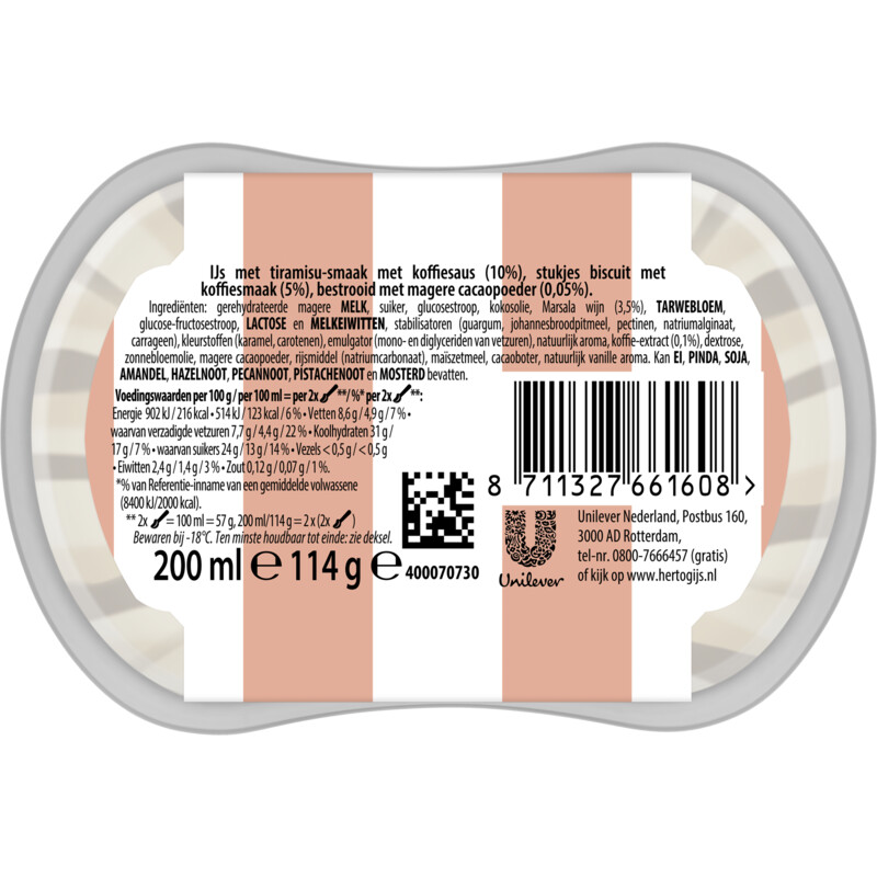 Hertog IJsalon tiramisu