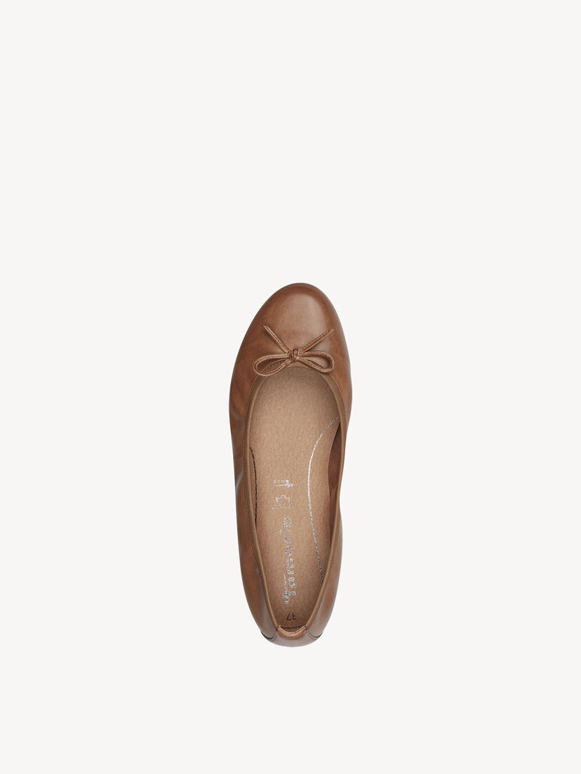 Leren Ballerina - bruin