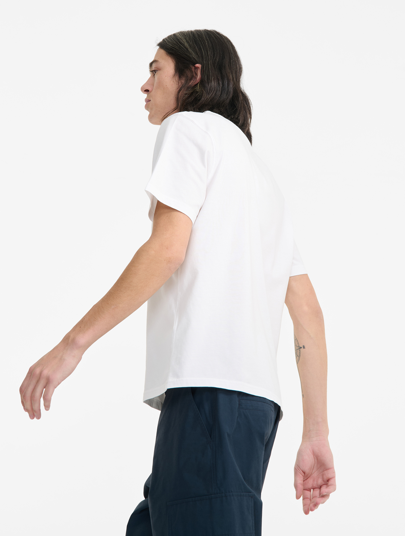 T-shirt imprimé col rond BLANC AIGLE
