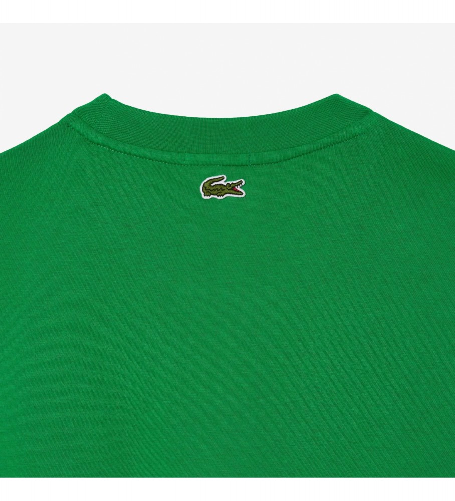 Camiseta verde Lacoste de corte folgado