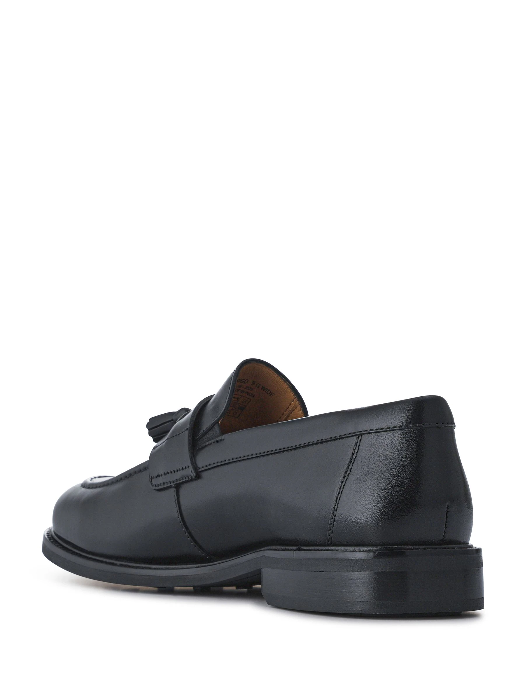 Zwart - Jones Bootmaker Rodrigo Wide-Fit Leather Tassel Loafers