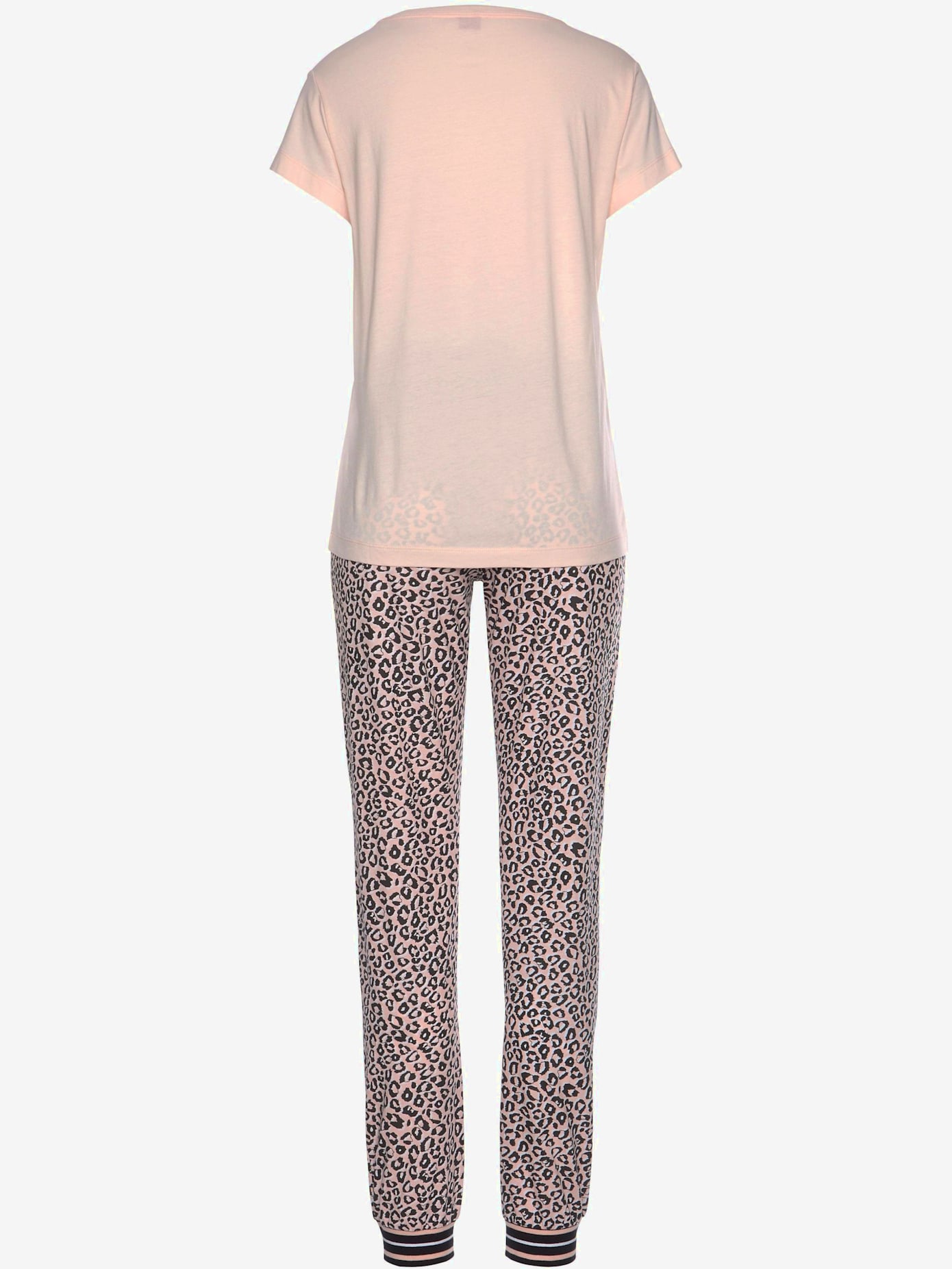 Haut de pyjama manches courtes à encolure ronde