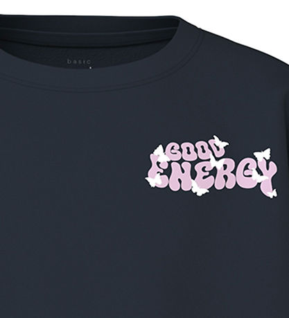 Name It T-Shirt - NkfVamina - Dark Sapphire/Gut Energy