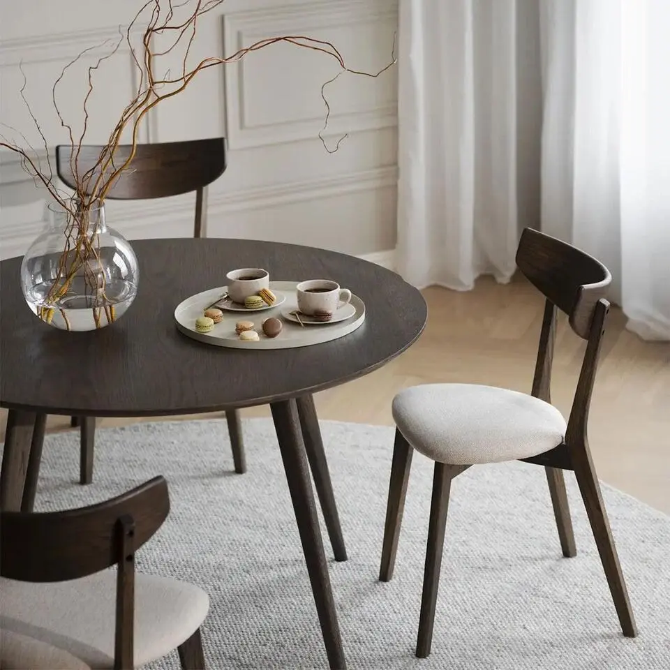 Rowico Home Yumi Ronde Houten Eettafel Ø 115 - Donker Eiken