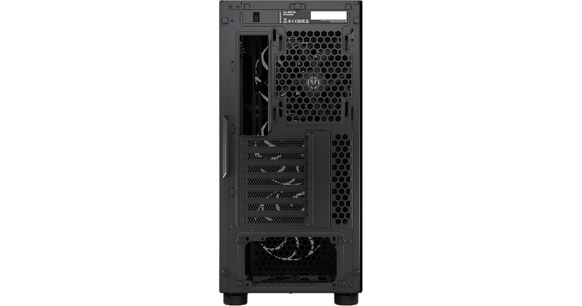 ENDORFYARX 500 Air big tower behuizing  (Zwart | 2x USB-A | 1x USB-C | Window)