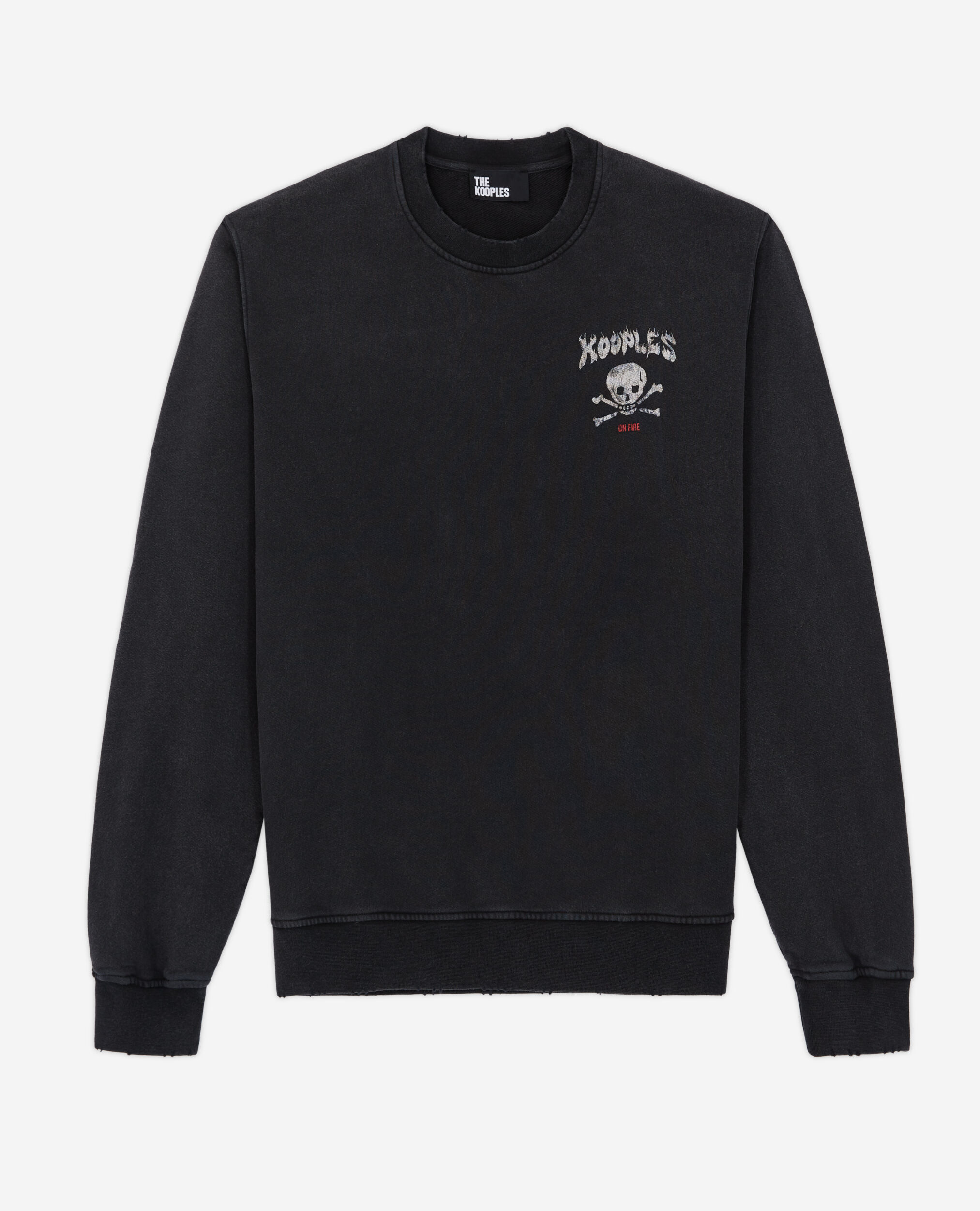 Sweatshirt sérigraphié noir