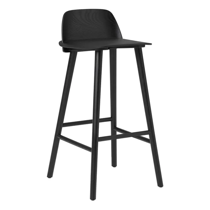Muuto Tabouret de bar Nerd 75 cm | Noir