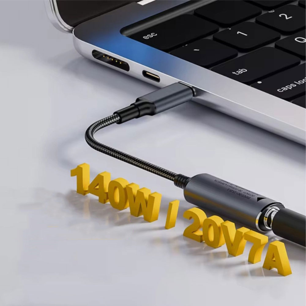 (140W) DC 5.5 x 2.5mm Buchse (w) auf USB C (m) Power Delivery Ladeanschluss Adapter Konverter