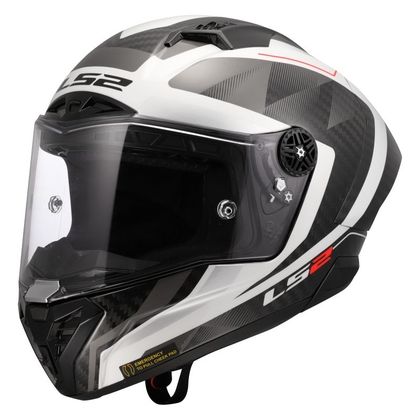 Casque LS2 FF805 THUNDER GP AERO RAUTE - Blanc / Gris