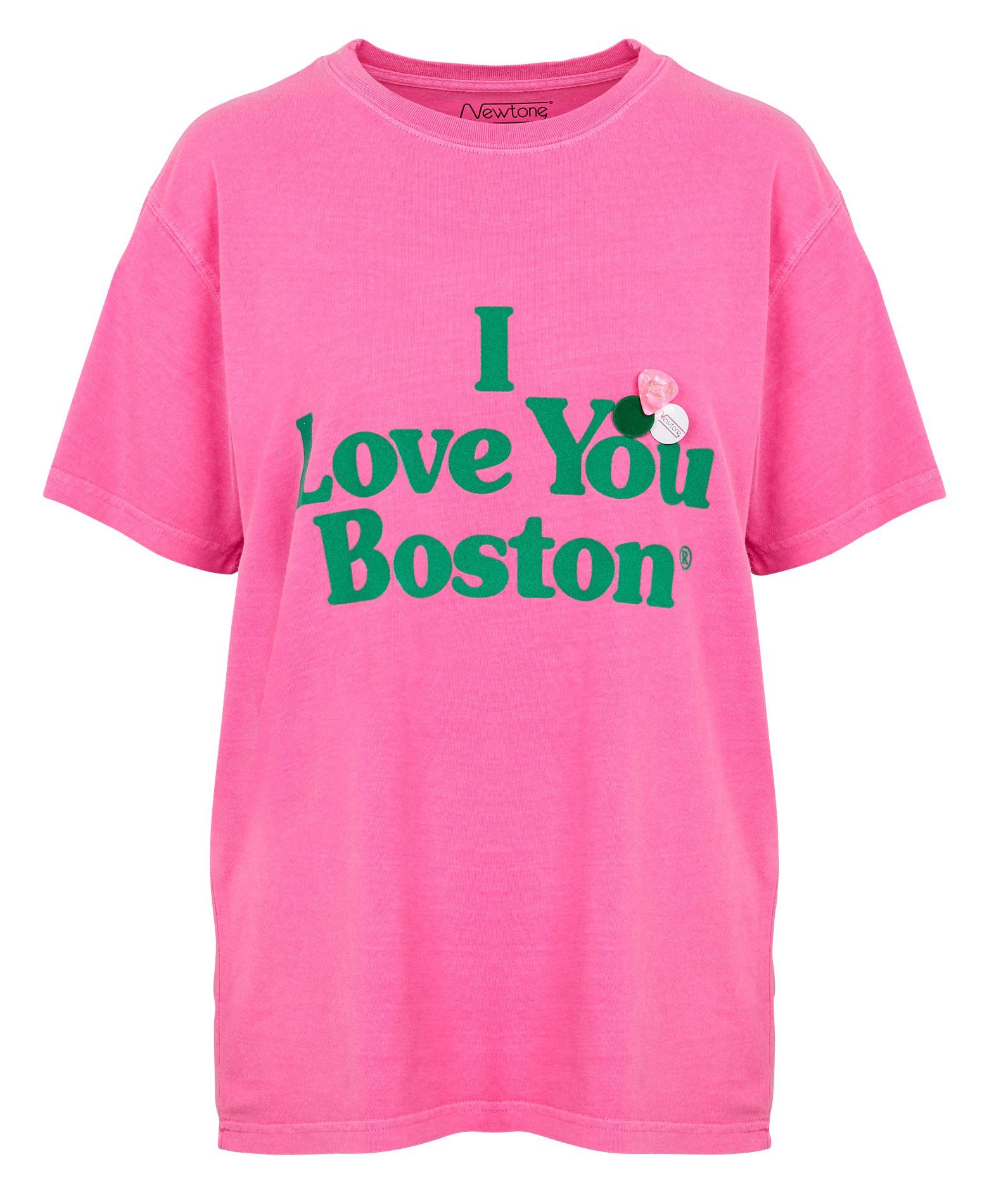 TRUCKER SOUVENIR - Tee-shirt droit col rond sérigraphié en coton| Rose