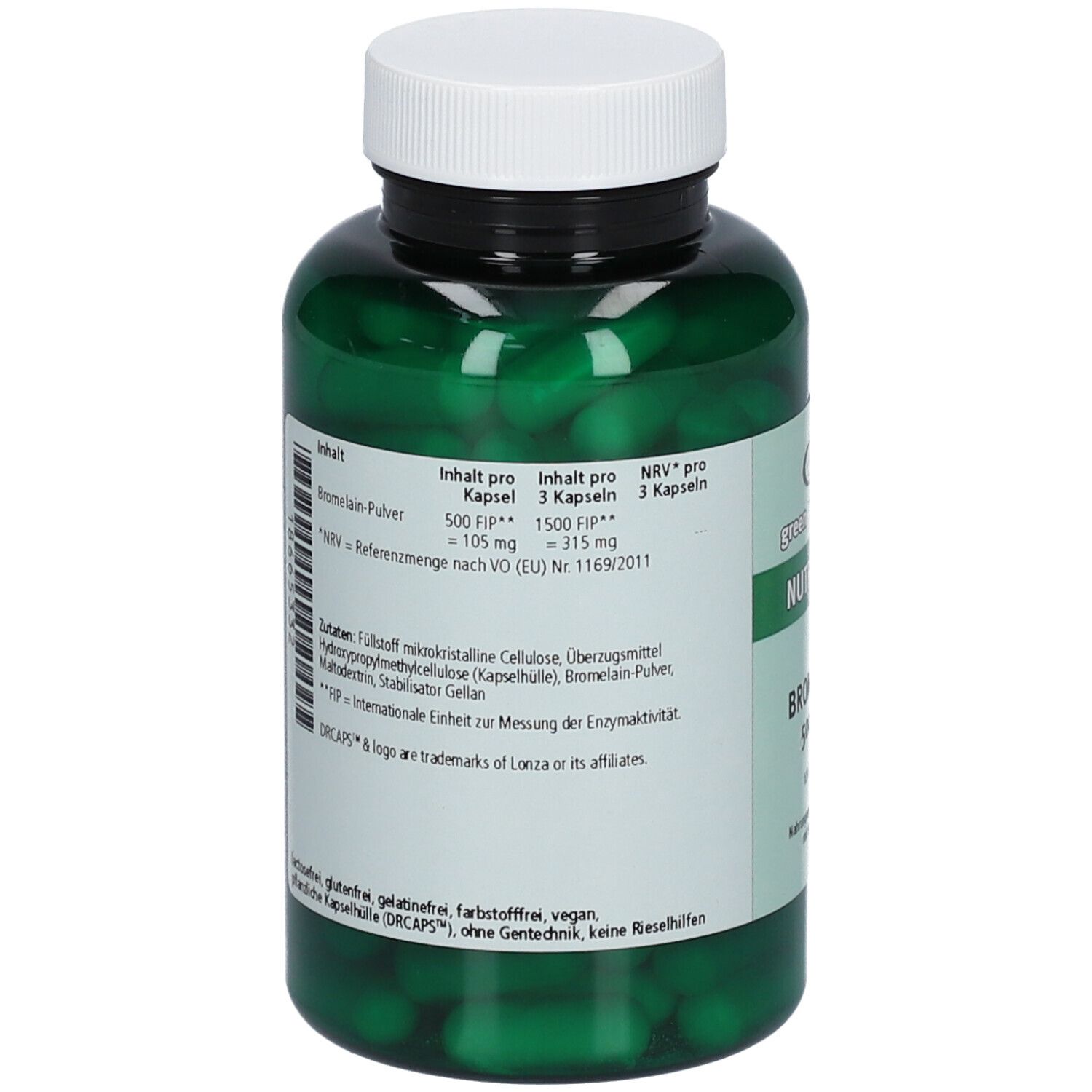 green line NUTRITHEKE Bromelain 502